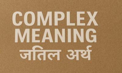 Complex Meaning in Hindi: A Deep Dive Into the Word 'Complex'
