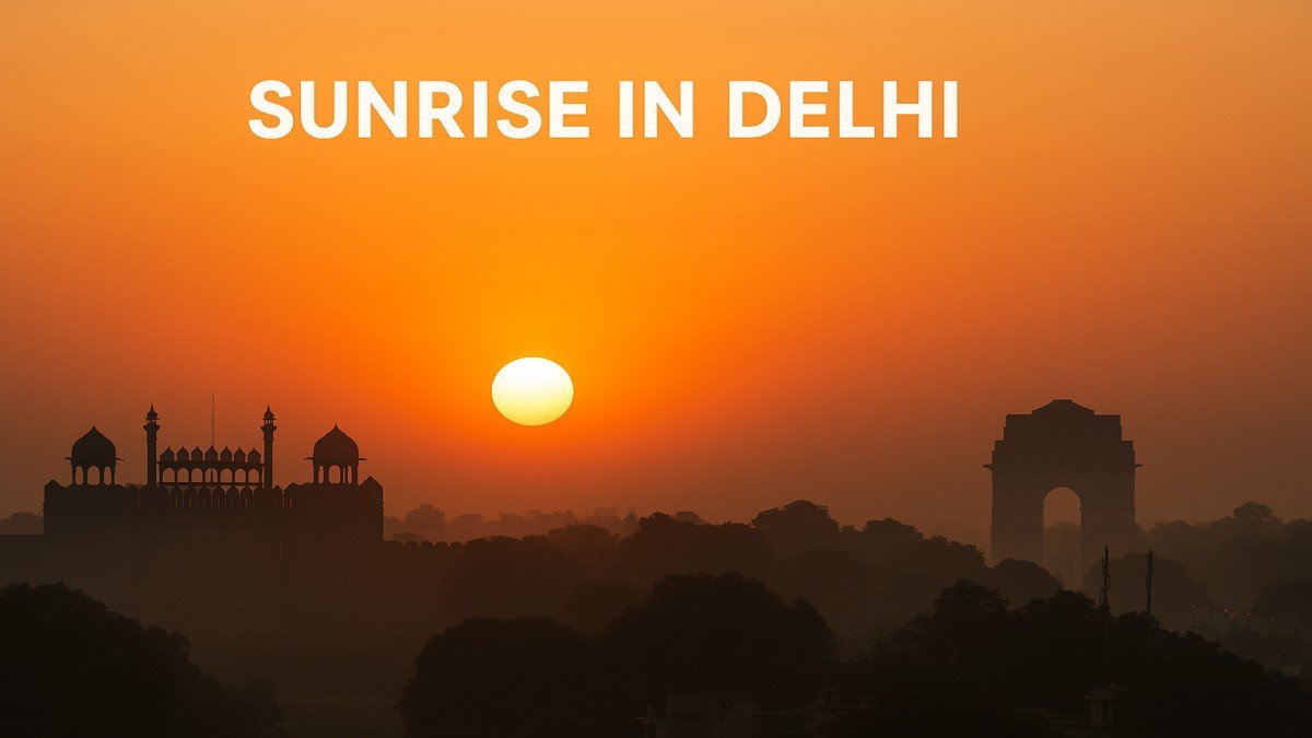 Sunrise in Delhi