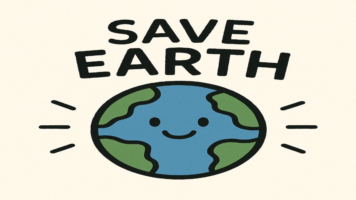 Save Earth Drawing